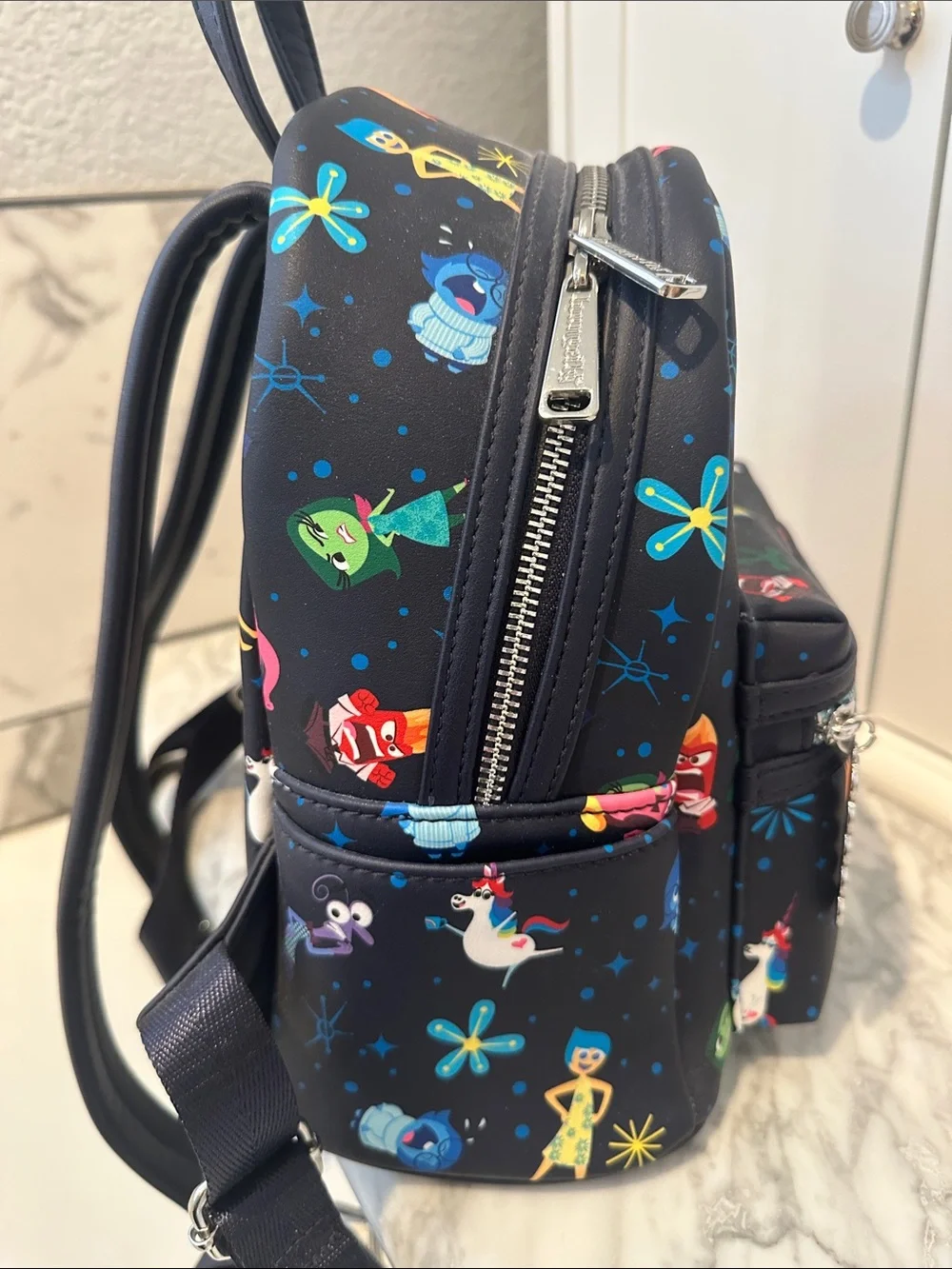 Disney Parks Pixar Loungefly Inside Out AOP Mini Backpack